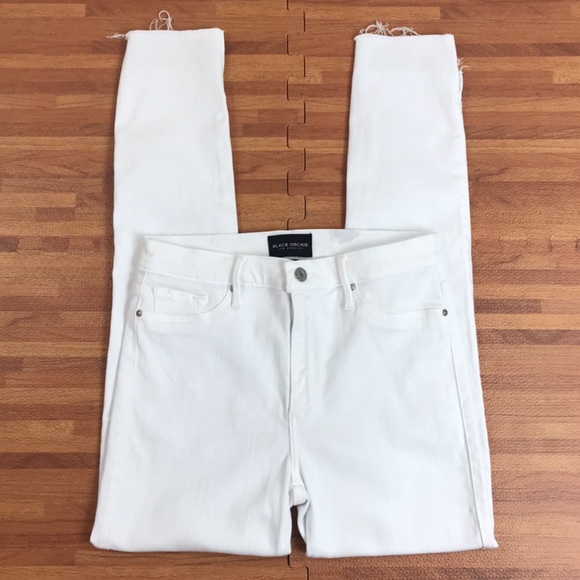 LOOK 👀 Black Orchid Miranda Off Step High Rise Skinny - Picture 5 of 12